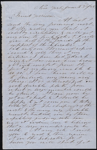 Letter from Lewis W. Paine, New York, [N.Y.], to William Lloyd Garrison, June 23 / [18]52