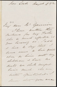 Letter from Louisa Thompson, Nosworthy, Leeds, [England], to William Lloyd Garrison, August 23rd [1877]