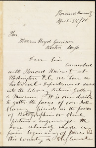 Letter from D. B. Nichols, [Washington, D.C.], to William Lloyd Garrison, Aprikl 28 / [18]70
