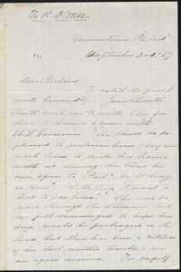 Letter from Sarah Pugh, Germantown, [Pa.], to Richard Davis Webb, September 2nd [18]67