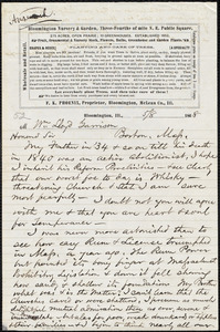 Letter from Franklin Kelsey Phoenix, Bloomington, Ill., to William Lloyd Garrison, [May] / 8 1868