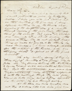 Letter from Parker Pillsbury, Attleboro, [Mass.], to William Lloyd Garrison, August 2nd 1841