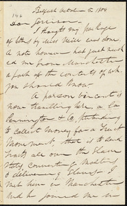 Letter from Parker Pillsbury, Belfast, [Ireland], to William Lloyd Garrison, October 5. 1854
