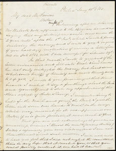 Letter from Benjamin Rush Plumly, Philad[elphi]a, [Pa.], to William Lloyd Garrison, Jan[uary] 10th 1853