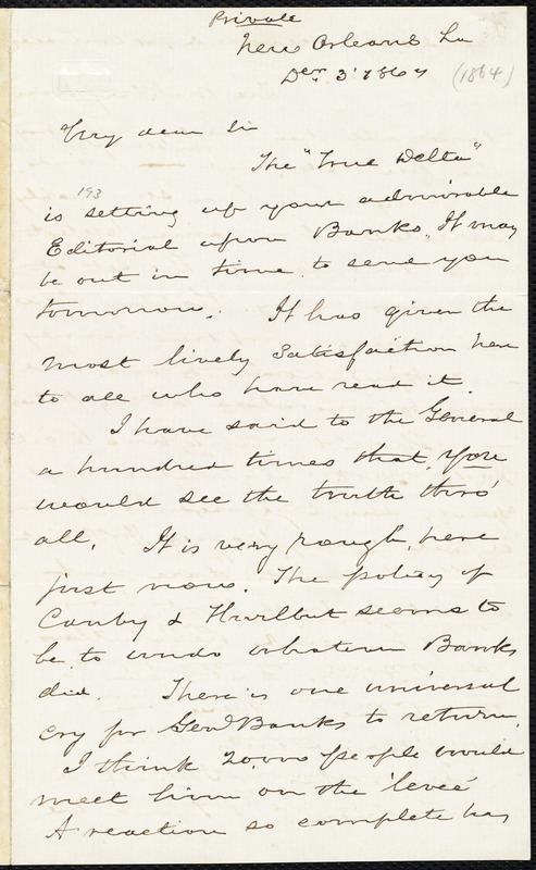 Letter from Benjamin Rush Plumly, New Orleans, La., to William Lloyd ...