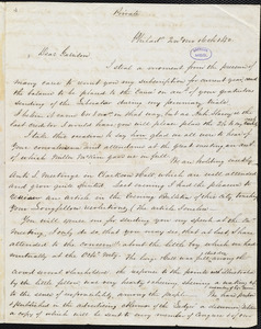 Letter from Benjamin Rush Plumly, Philad[elphi]a, [Pa.], to William Lloyd Garrison, [February] 6th 1850