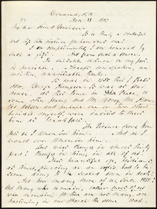 Letter from Parker Pillsbury, Concord, N.H., to William Lloyd Garrison, Nov[ember] 15 1878