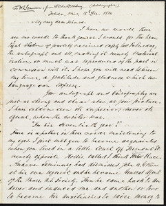 Letter from Parker Pillsbury, Toledo, Ohio, to William Lloyd Garrison, 15th Dec[ember] 1874