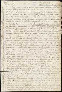 Letter from William Goodell, Utica, to Amos Augustus Phelps, Nov. 12 1837