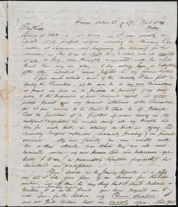 Letter from William Goodell, Honeoye, to Amos Augustus Phelps, Feb 2. 1846