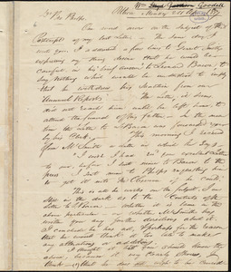 Letter from William Goodell, Utica, to Amos Augustus Phelps, 13 April 1837