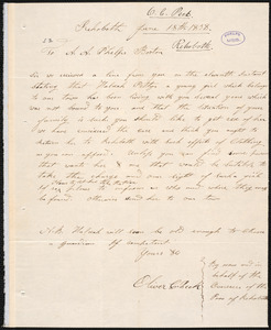 Letter from Oliver C. Peck, Rehoboth, to Amos Augustus Phelps, June 18th 1838