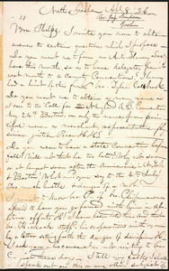 Letter from Guy C. Sampson, North Goshen, to Amos Augustus Phelps, Apl. 8. 36