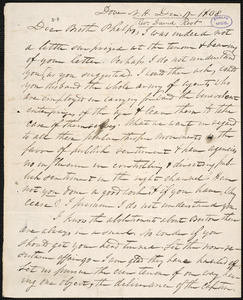 Letter from David Root, Dover, to Amos Augustus Phelps, Dec 17 - 1838
