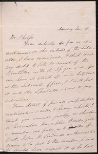 Correspondence between A. A. Phelps and W. S. Porter, December 21, 1837 - January 20, 1838