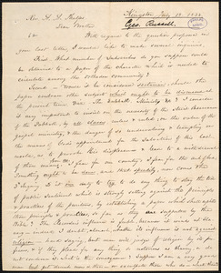 Letter from George Russell, Kingston, to Amos Augustus Phelps, July 18. 1838