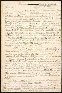 Letter from Alanson St. Clair, Taunton, to Amos Augustus Phelps, Feb 21th [1839]