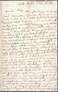 Letter from Guy C. Sampson, North Goshen, to Amos Augustus Phelps, Mar. 14. 36.