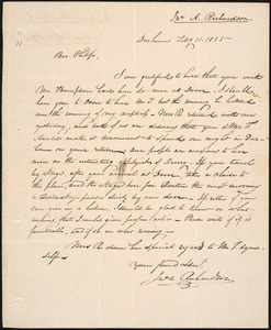 Letter from John A. Richardson, Durham, to Amos Augustus Phelps, July 11. 1835
