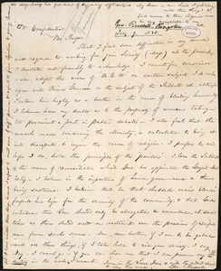 Letter from George Russell, [Kingston], to Amos Augustus Phelps, July 9. 1838