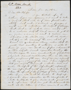 Letter from E. D. Moore, Barre, to Amos Augustus Phelps, Jan 10. 1842