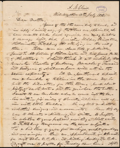 Letter from Alanson St. Clair, West Boylston, to Amos Augustus Phelps, 13th July 1837