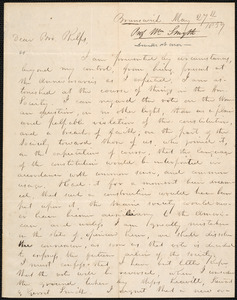 Letter from William Smyth, Brunswick, to Amos Augustus Phelps, May 27th 1839