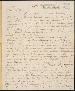 Letter from William Smyth, Brunswick, to Amos Augustus Phelps, March 31st 1838