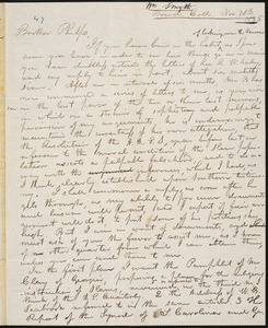 Letter from William Smyth, [Brunswick], to Amos Augustus Phelps, Nov 18th 1836