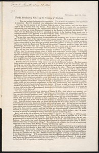Letter from Gerrit Smith, Peterboro, to Amos Augustus Phelps, Dec. May 22 1844