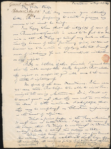 Letter from Gerrit Smith, Peterboro, to Amos Augustus Phelps, Aug. 28 1841