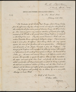 Letter from Henry Brewster Stanton, New York, to Amos Augustus Phelps, [April 1840]