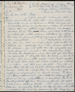 Letter from Charles stewart Renshaw, St Andrews, to Amos Augustus Phelps, Oct 18th. 1842