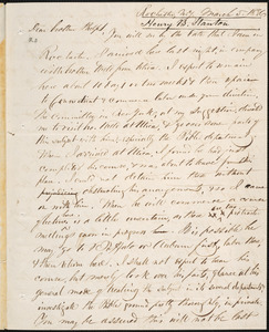 Letter from Henry Brewster Stanton, Rochester, to Amos Augustus Phelps, March 5. 1836