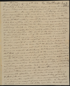 Letter from Elias Sharpe, Windham, to Amos Augustus Phelps, June 6th 1836