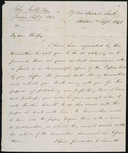 Letter from John Scoble, London, to Amos Augustus Phelps, 7 Sept. 1843