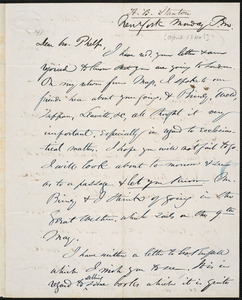 Letter from Henry Brewster Stanton, New York, to Amos Augustus Phelps, [April 1840?]