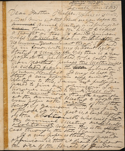 letter from Orange Scott, Lowell, to Amos Augustus Phelps, Jan. 15. 1839