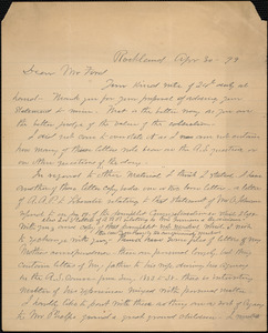 Letter from Edward A. Phelps, Rockland, to Worthington Chauncey Ford, Apr 30 - 99