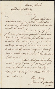 Letter from James A. Dickson, [London], to Amos Augustus Phelps, [June 5, 1843]