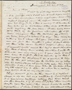 Letter from Nathaniel Crosby, Newburyport, to Amos Augustus Phelps, 10 Octr.