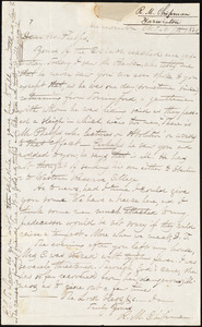 Letter from Richard Manning Chipman, Harwinton, to Amos Augustus Phelps, Feb. 7th 1836