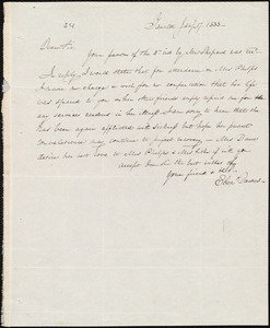 Letter from Ebenezer Dawes, Taunton, to Amos Augustus Phelps, July 17. 1833