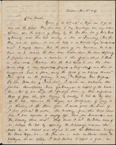 Letter from Joseph Warren Cross, Boxboro, to Amos Augustus Phelps, Mar. 2d 1839