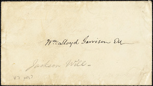 Letter from Edmund Jackson to William Lloyd Garrison, May 10th, 1868