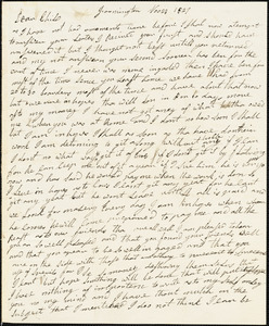 Letter from Clarissa Bodwell Phelps Tryon, Farmington, [Connecticut], to Amos Augustus Phelps, 1827 Nove[ember] 27