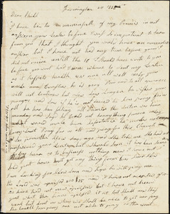 Letter from Clarissa Bodwell Phelps Tryon, Farmington, [Connecticut], to Amos Augustus Phelps, 1828 Sept[ember] 24