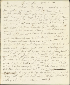 Letter from Clarissa Bodwell Phelps Tryon, Farmington, [Connecticut], to Amos Augustus Phelps, 1830 Jan[uary] 4th