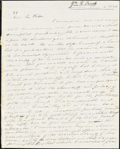 Letter from William George Trask, Taunton, [Massachusetts], to Amos Augustus Phelps, 1834 June 4