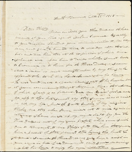 Letter from William P. Weeks, South Berswick, [Maine], to Amos Augustus Phelps, 1828 Nov[ember] 22